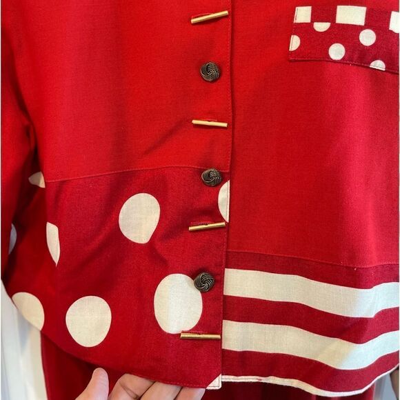 Dina Barel For Hi Tech Vintage Jacket and Matching Rayon Pants Set.Size S - Picture 8 of 16